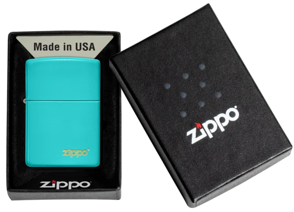 flat turquoise with logo