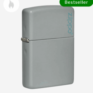 flat grey zippo logo