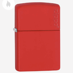 red matte zippo logo